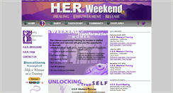 Desktop Screenshot of herweekend.com